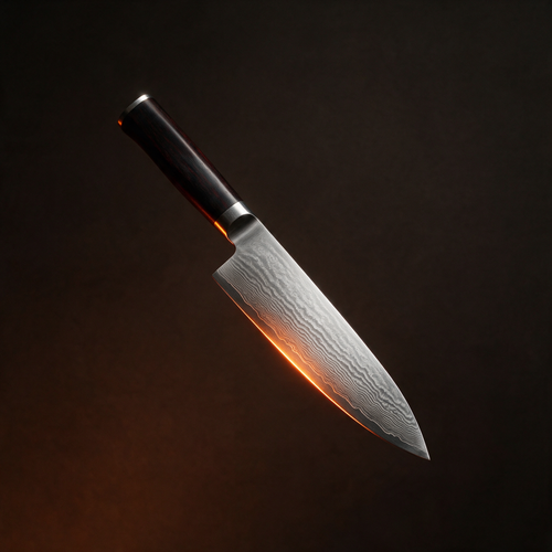 Damaszener Kochmesser 20 cm – eines reicht für fast alles