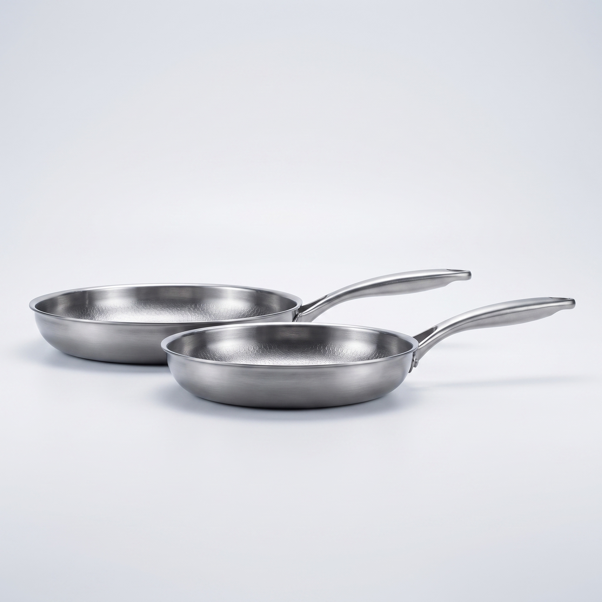 Titanpfannen-Set, 2-teilig – Seitenansicht