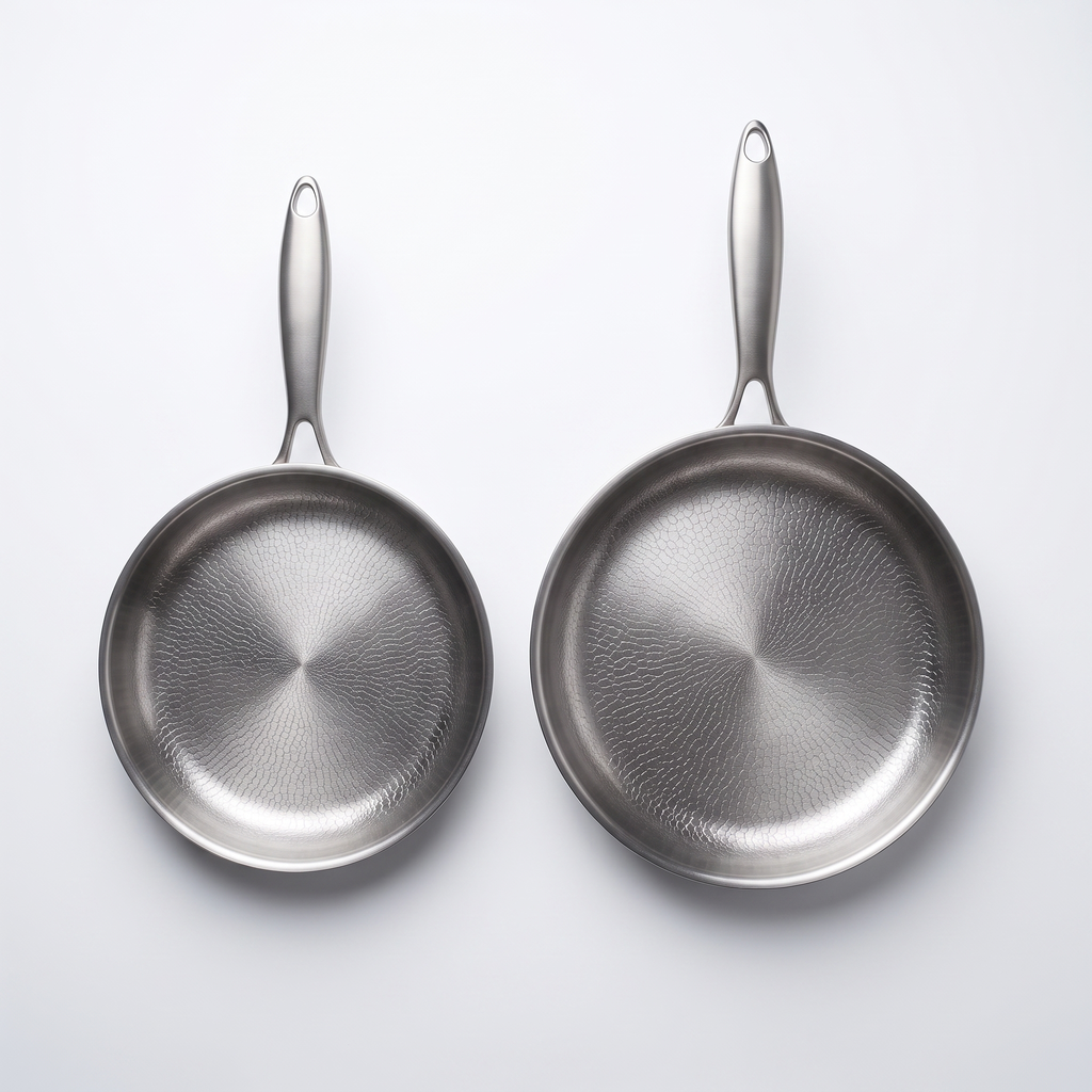 Titanpfannen-Set, 2-teilig – Draufsicht