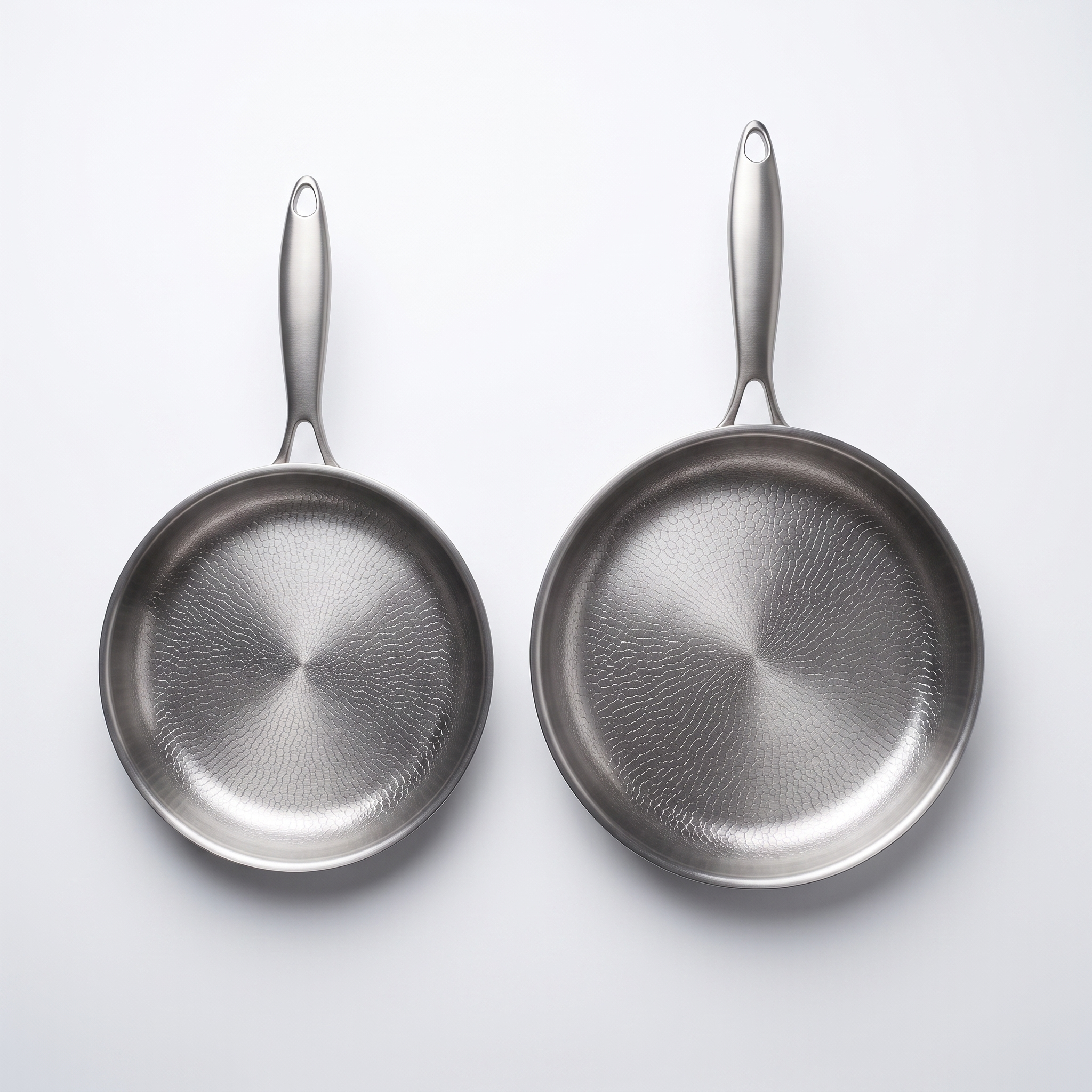 Titanpfannen-Set, 2-teilig – Draufsicht