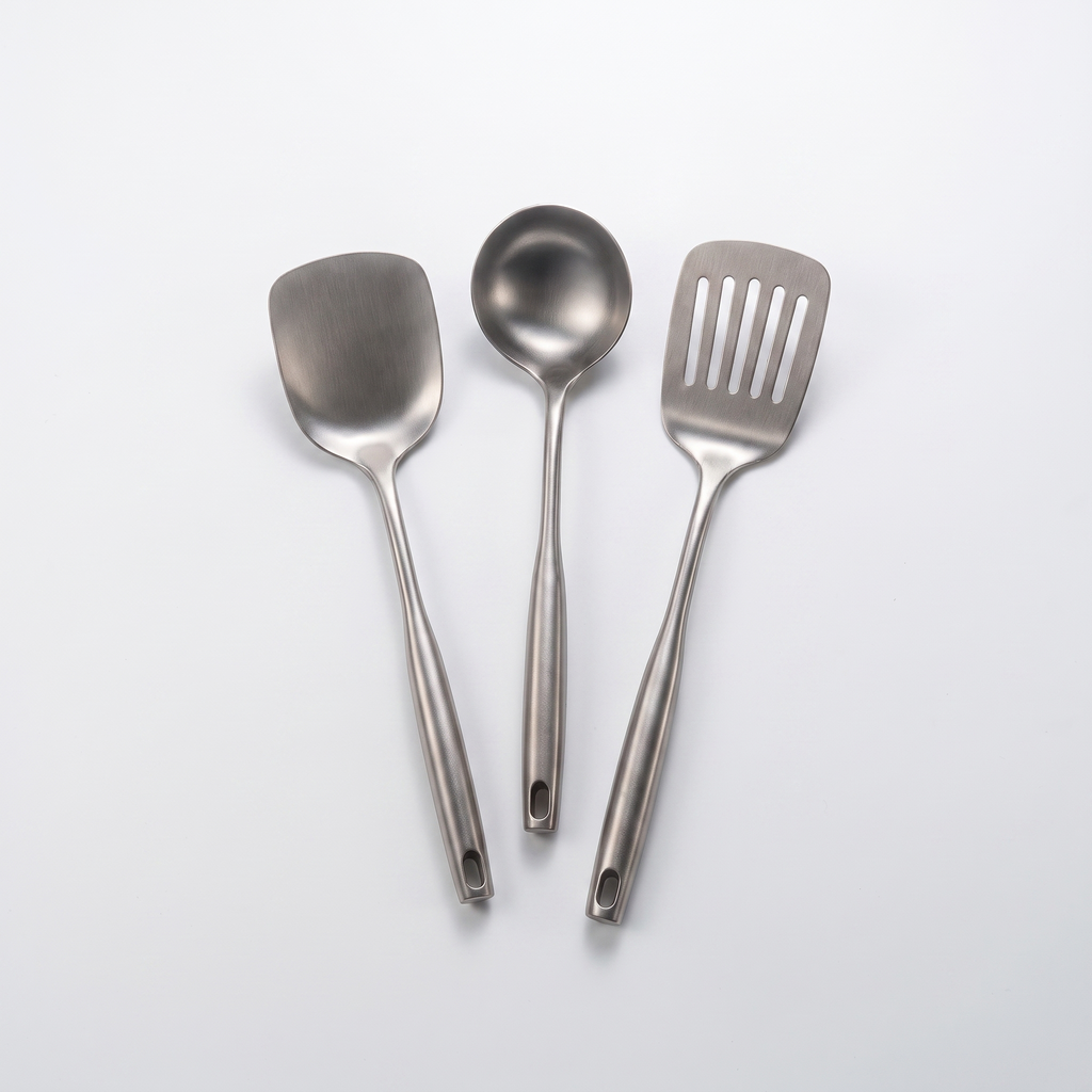 Titan-Kochutensilien-Set – Draufsicht