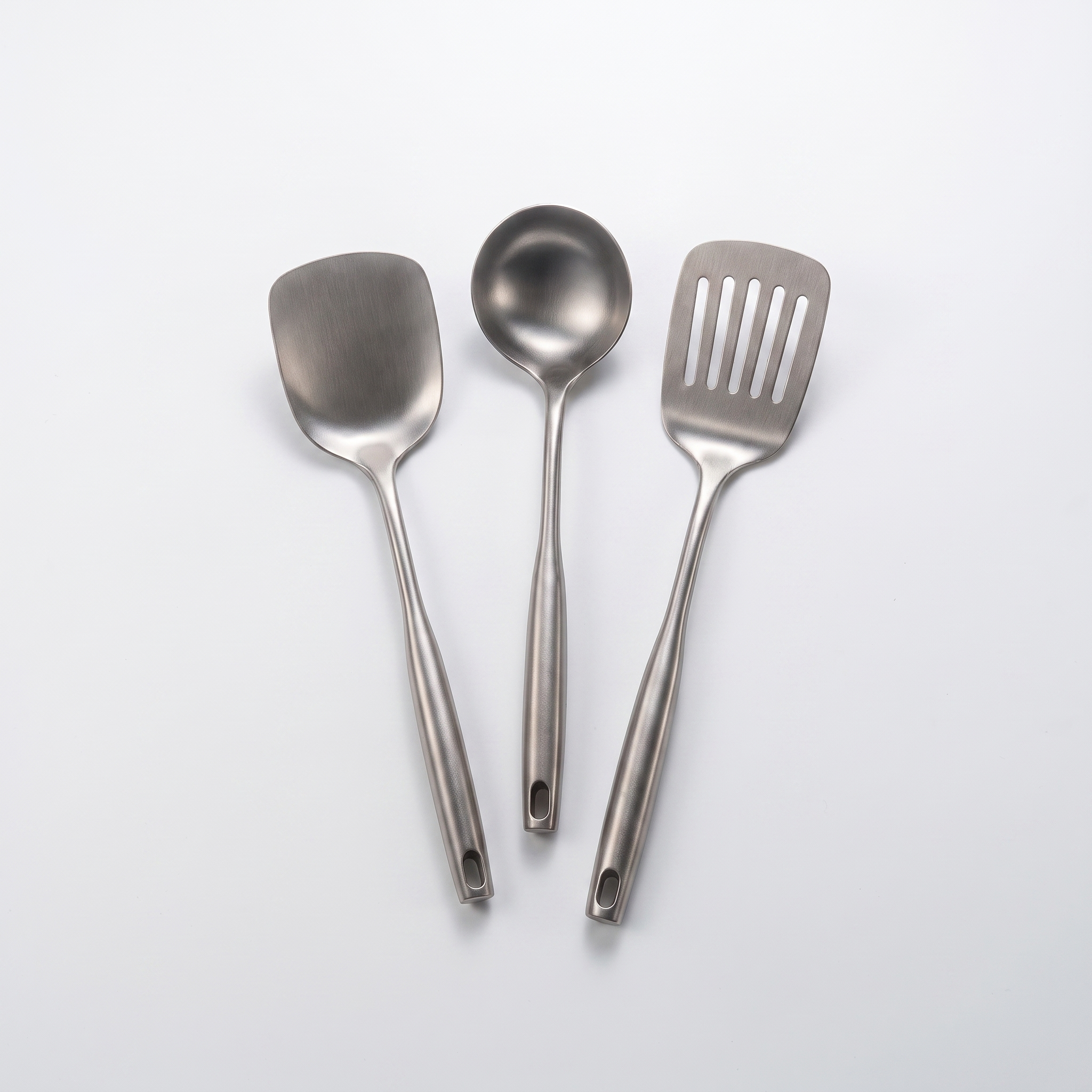 Titan-Kochutensilien-Set – Draufsicht