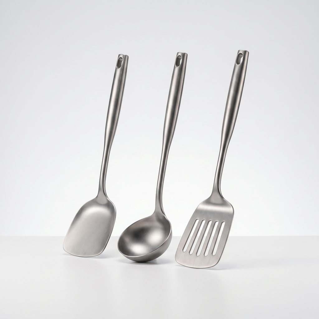Titan-Kochutensilien-Set – Seitenansicht