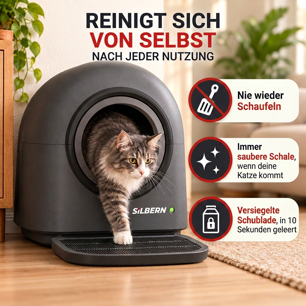 Reinigt sich von selbst nach jeder Nutzung