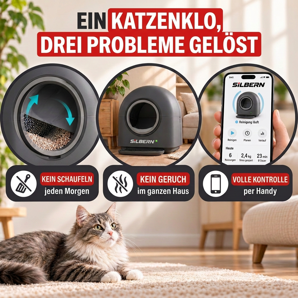 Ein Katzenklo, drei Probleme gelöst